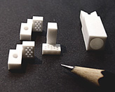 Small machined parts made of MACOR® from CORNING